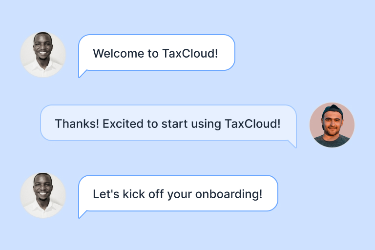 Tax Cloud onboarding