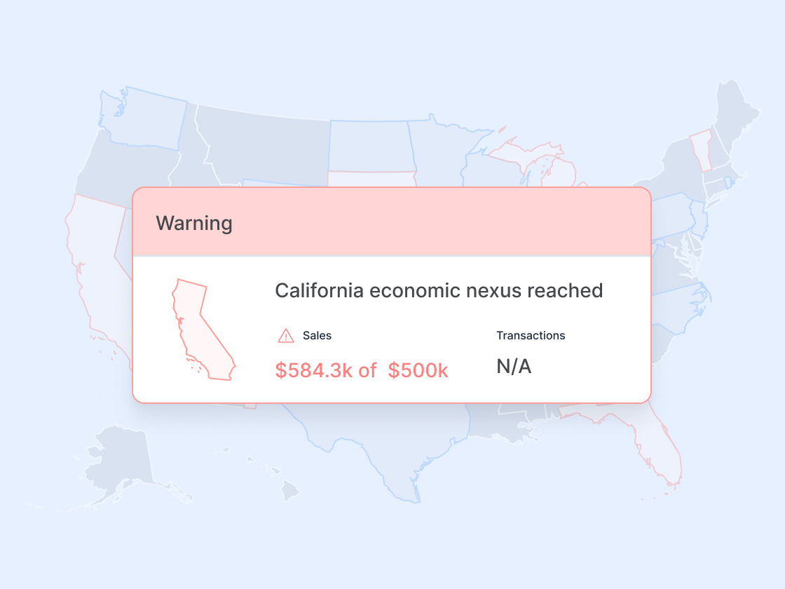 TaxCloud economic nexus tracking