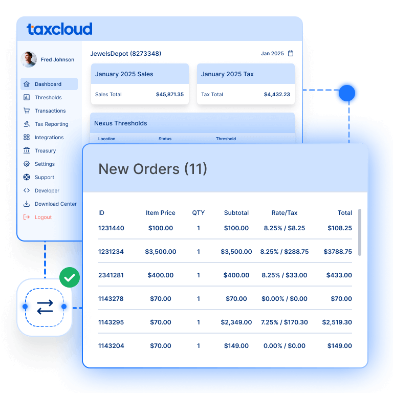 Order Capture for Sales Tax Compliance