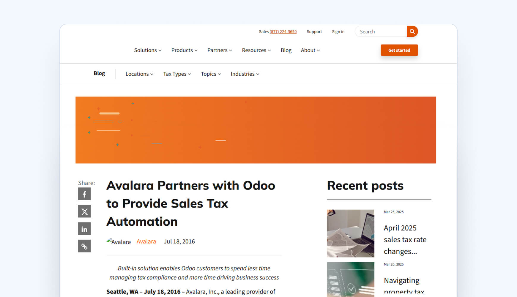 Avalara Avatax Odoo